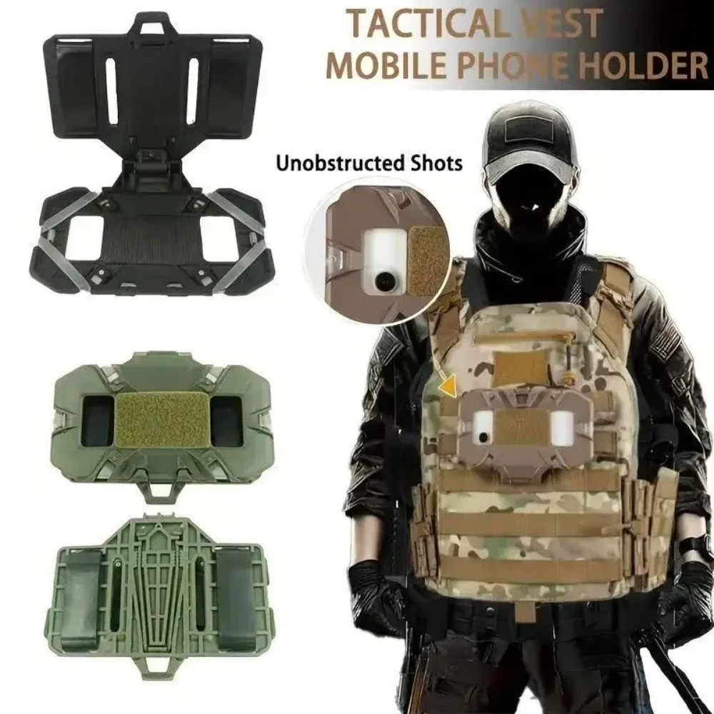 Hunting Outdoor Game - Supporto per telefono tattico MOLLE pieghevole
