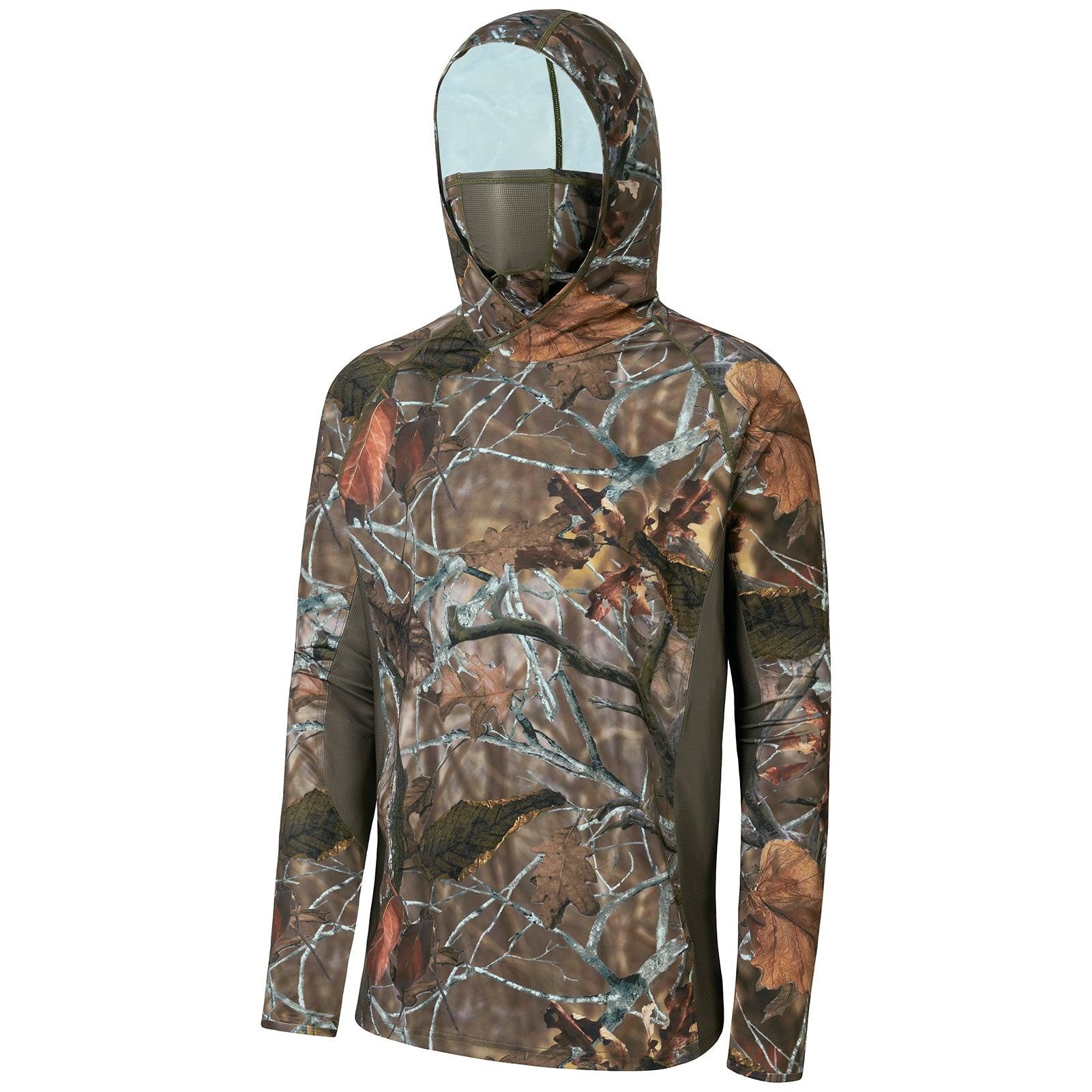 Outdoor Hunting Prints - Maglia da uomo con cappuccio e