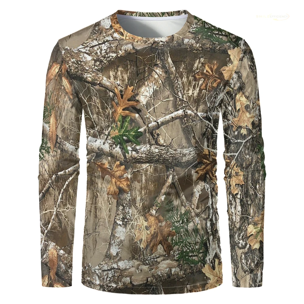 Outdoor Hunting Prints - Camicia da uomo a maniche lunghe