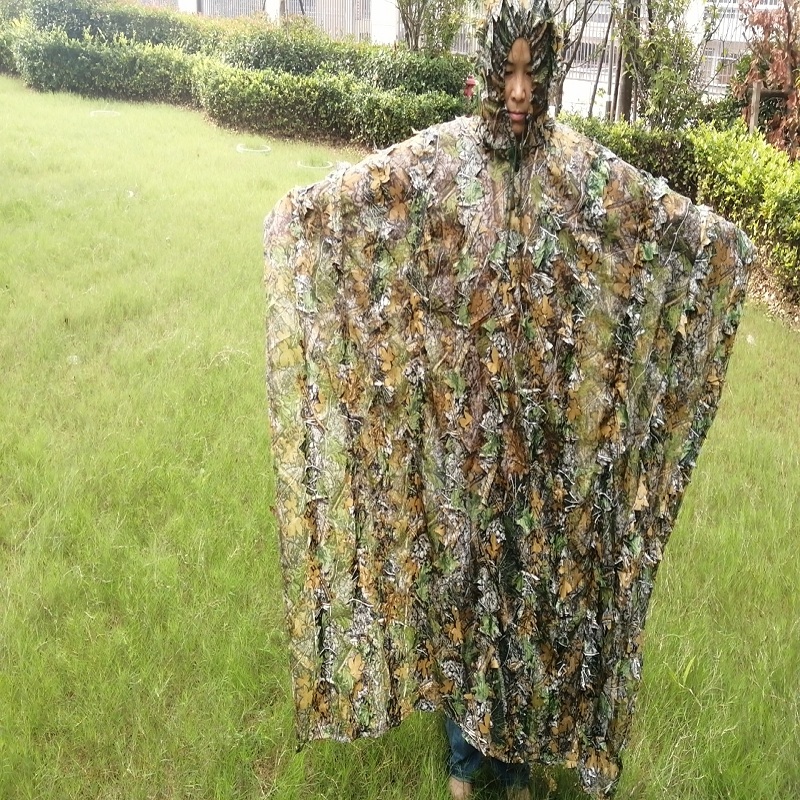 Hunting Outdoor Game - Realistico 3D Foglie Poncho mimetico Mantello