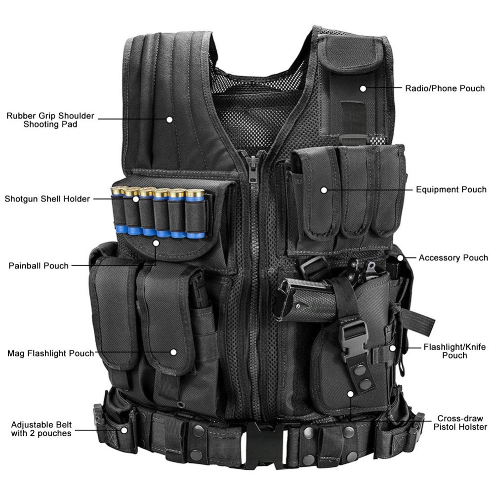 Gilet tattico Molle regolabile - Hunting Outdoor Game recensione e prezzo
