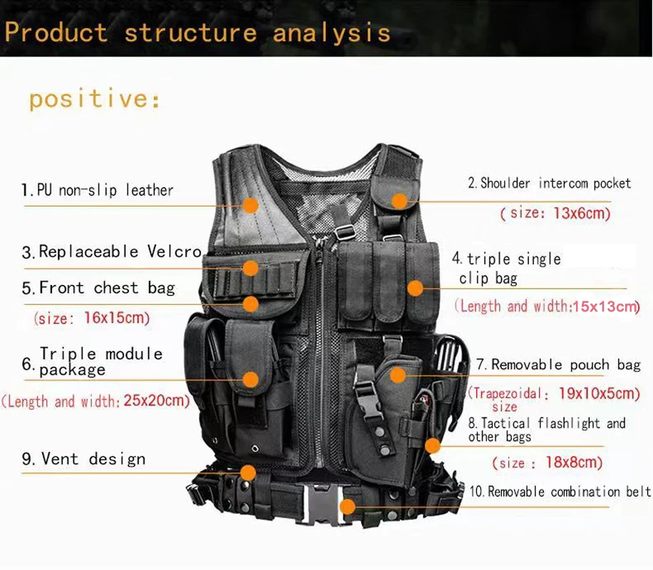 Gilet Tattico Molle Regolabile - Hunting Outdoor Game recensione e prezzo